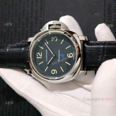 Low Price Panerai Luminor SS Black Dial copy Watch Simple Style